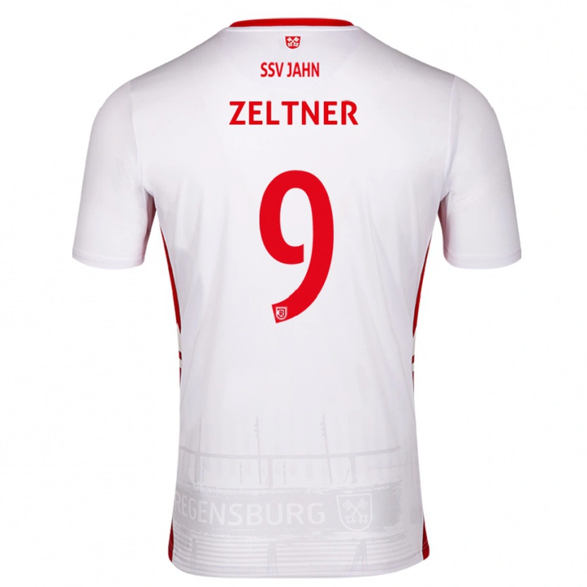 Danxen Dětské Milan Zeltner #9 Bílá Červená Domů Hráčské Dresy 2025/26 Dres
