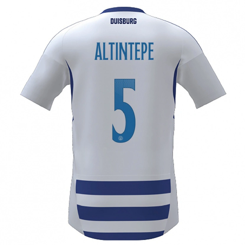 Danxen Dětské Sükeyne Altintepe #5 Bílá Modrá Domů Hráčské Dresy 2025/26 Dres