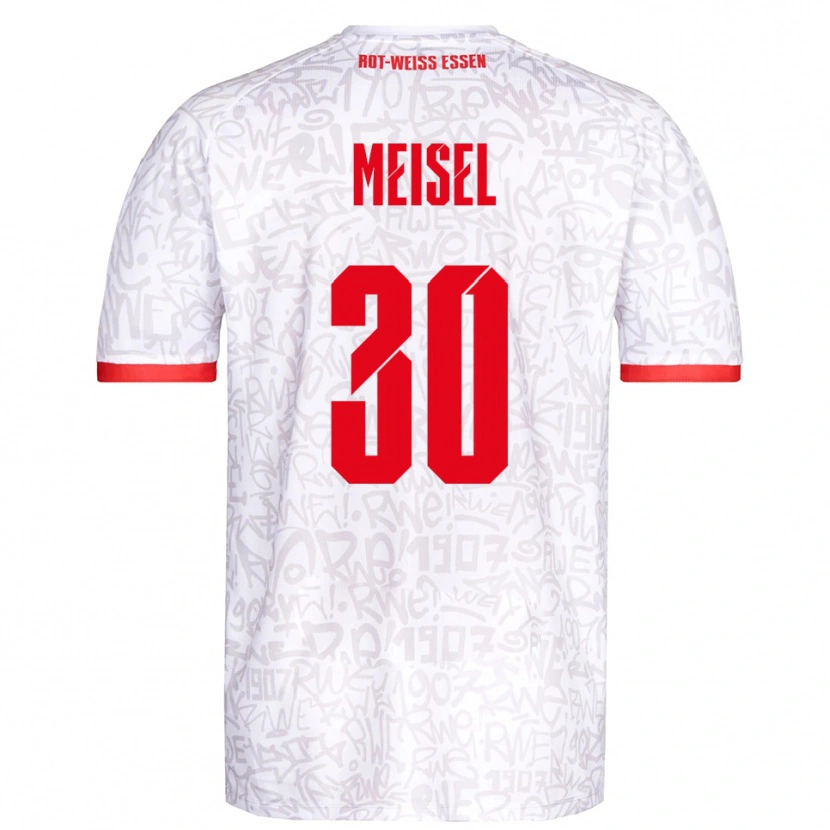 Danxen Dětské Kelsey Owusu #30 Bílá Červená Domů Hráčské Dresy 2025/26 Dres