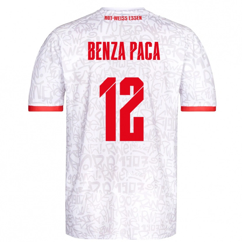 Danxen Dětské Lynes Benza Paca #12 Bílá Červená Domů Hráčské Dresy 2025/26 Dres