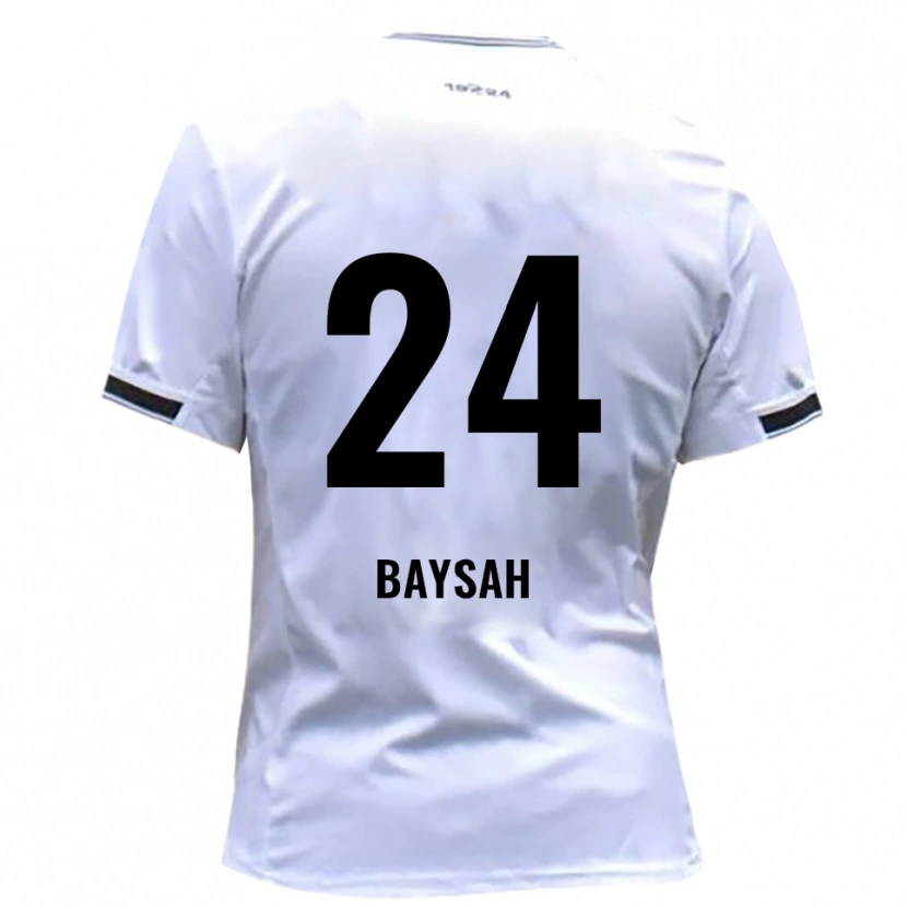 Danxen Dětské Mayango Baysah #24 Bílá Červená Domů Hráčské Dresy 2025/26 Dres