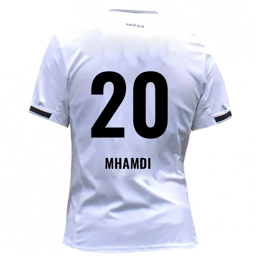Danxen Dětské Oualid Mhamdi #20 Bílá Červená Domů Hráčské Dresy 2025/26 Dres