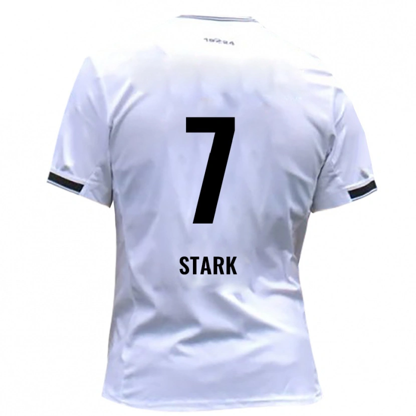 Danxen Dětské Julian Stark #7 Bílá Červená Domů Hráčské Dresy 2025/26 Dres