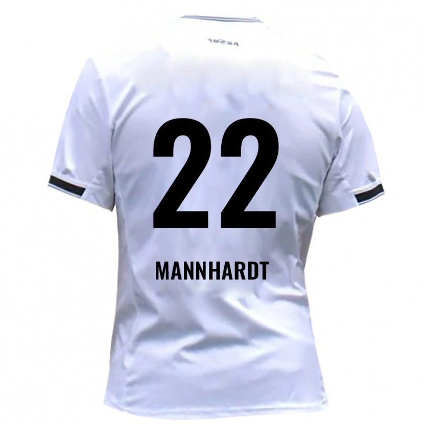 Danxen Dětské Marco Mannhardt #22 Bílá Červená Domů Hráčské Dresy 2025/26 Dres