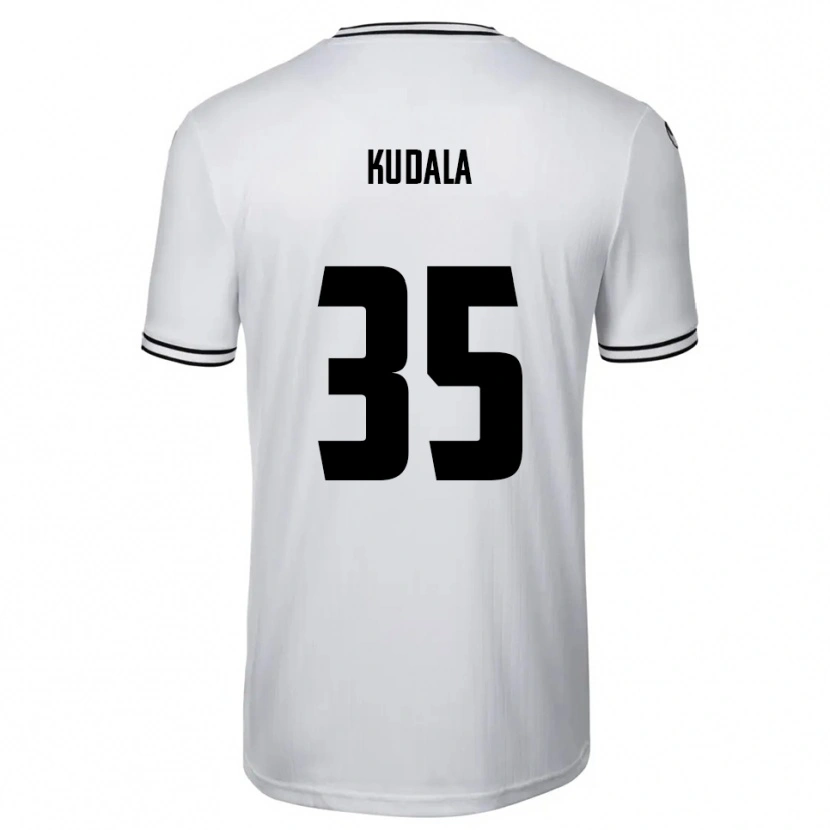 Danxen Dětské Julian Kudala #35 Bílá Černá Domů Hráčské Dresy 2025/26 Dres