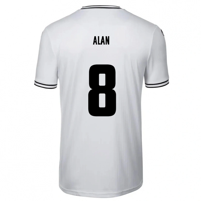 Danxen Dětské Ali Alan #8 Bílá Černá Domů Hráčské Dresy 2025/26 Dres