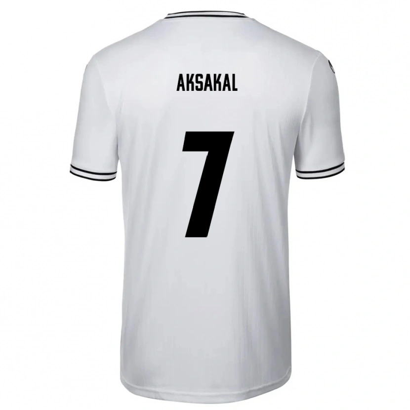 Danxen Dětské Ensar Aksakal #7 Bílá Černá Domů Hráčské Dresy 2025/26 Dres