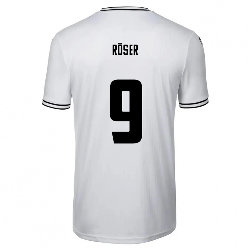 Danxen Dětské Lucas Röser #9 Bílá Černá Domů Hráčské Dresy 2025/26 Dres