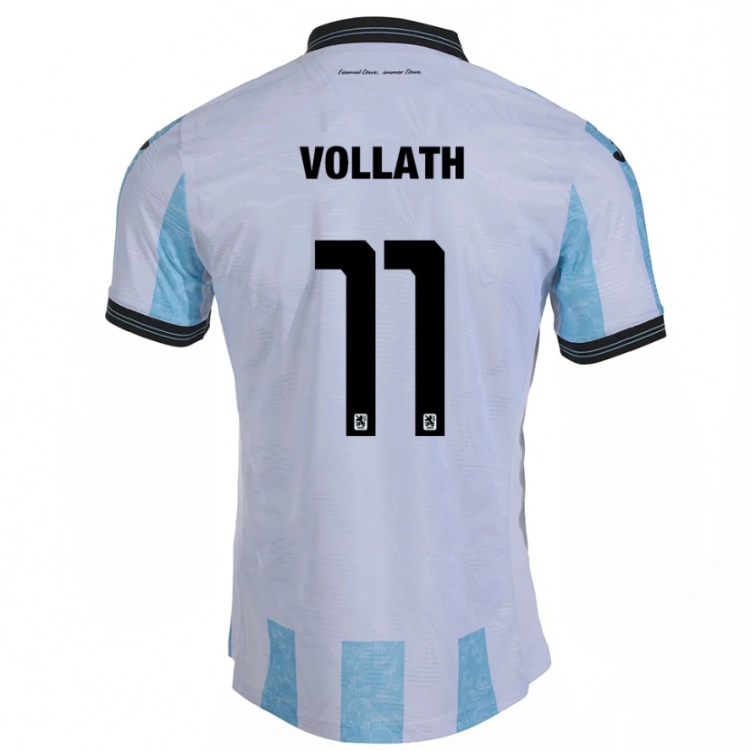 Danxen Dětské René Vollath #11 Bílá Nebesky Modrá Domů Hráčské Dresy 2025/26 Dres