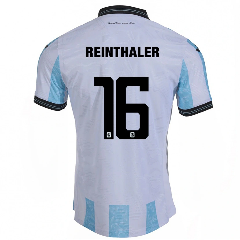 Danxen Dětské Max Reinthaler #16 Bílá Nebesky Modrá Domů Hráčské Dresy 2025/26 Dres