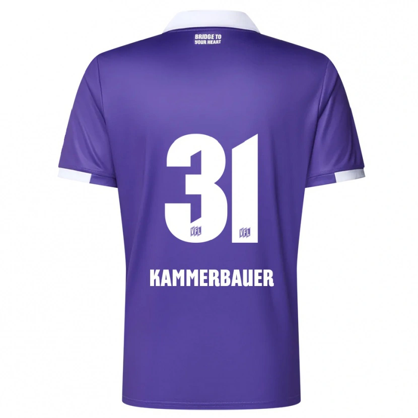 Danxen Dětské Patrick Kammerbauer #31 Fialová Bílá Domů Hráčské Dresy 2025/26 Dres