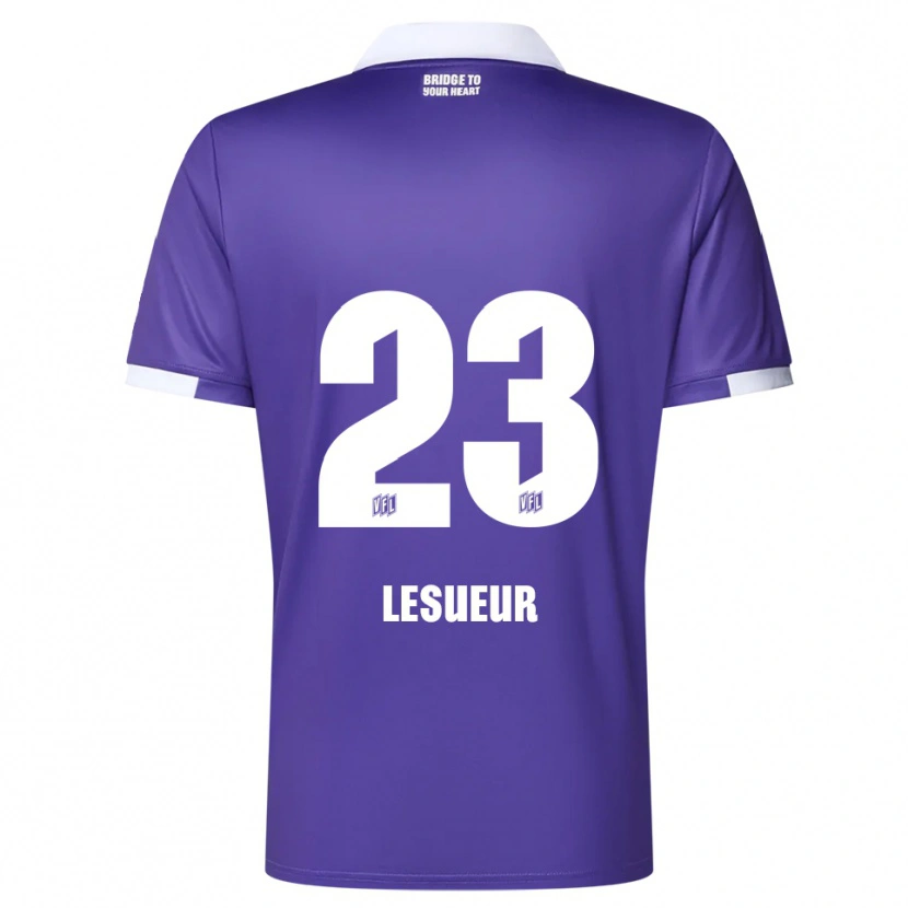 Danxen Dětské Tony Lesueur #23 Fialová Bílá Domů Hráčské Dresy 2025/26 Dres