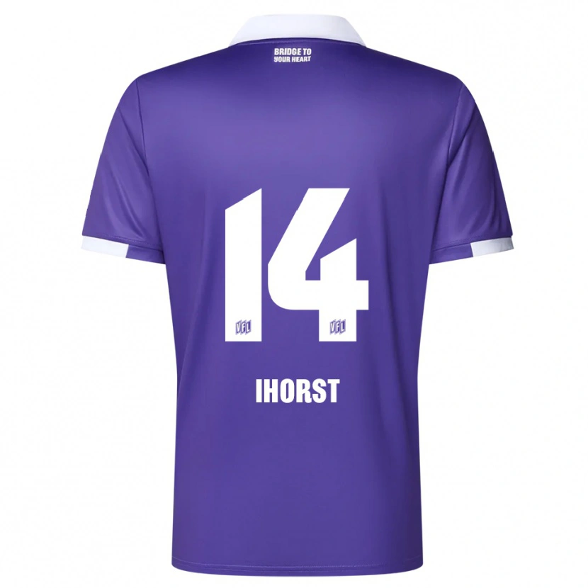 Danxen Dětské Luc Ihorst #14 Fialová Bílá Domů Hráčské Dresy 2025/26 Dres