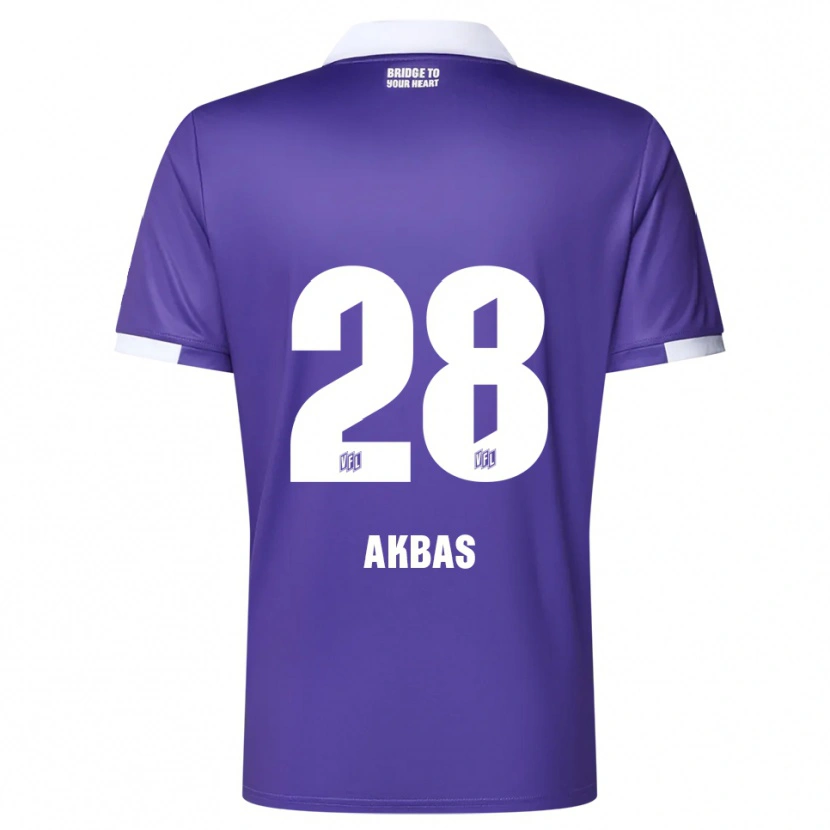 Danxen Dětské Can Akbas #28 Fialová Bílá Domů Hráčské Dresy 2025/26 Dres