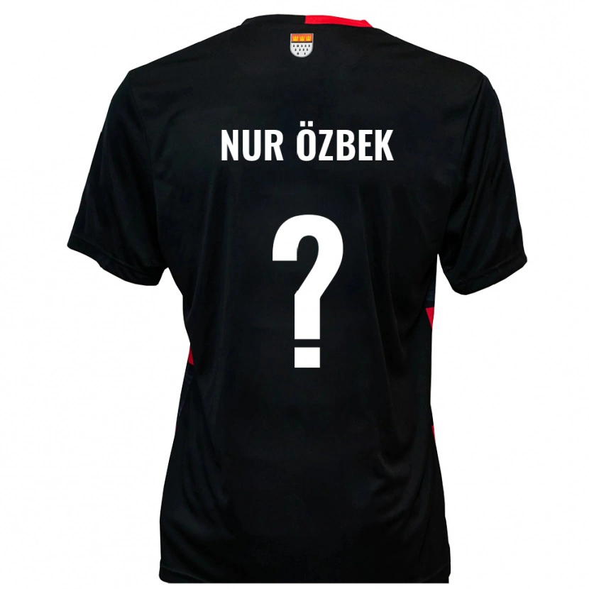 Danxen Dětské Irem Nur Özbek #0 Černá Červená Domů Hráčské Dresy 2025/26 Dres