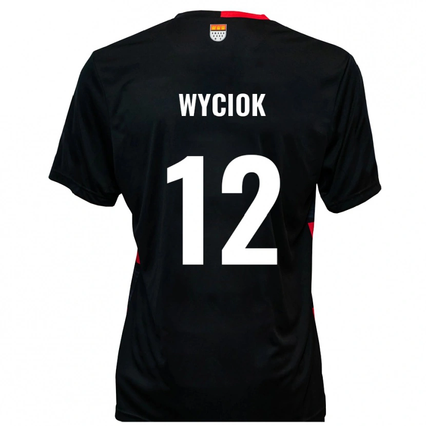 Danxen Dětské David Wyciok #12 Černá Červená Domů Hráčské Dresy 2025/26 Dres