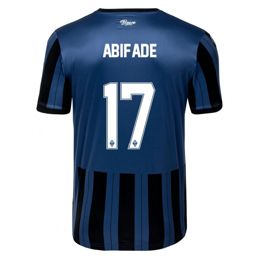 Danxen Dětské Samuel Abifade #17 Modrá Šedá Černá Domů Hráčské Dresy 2025/26 Dres