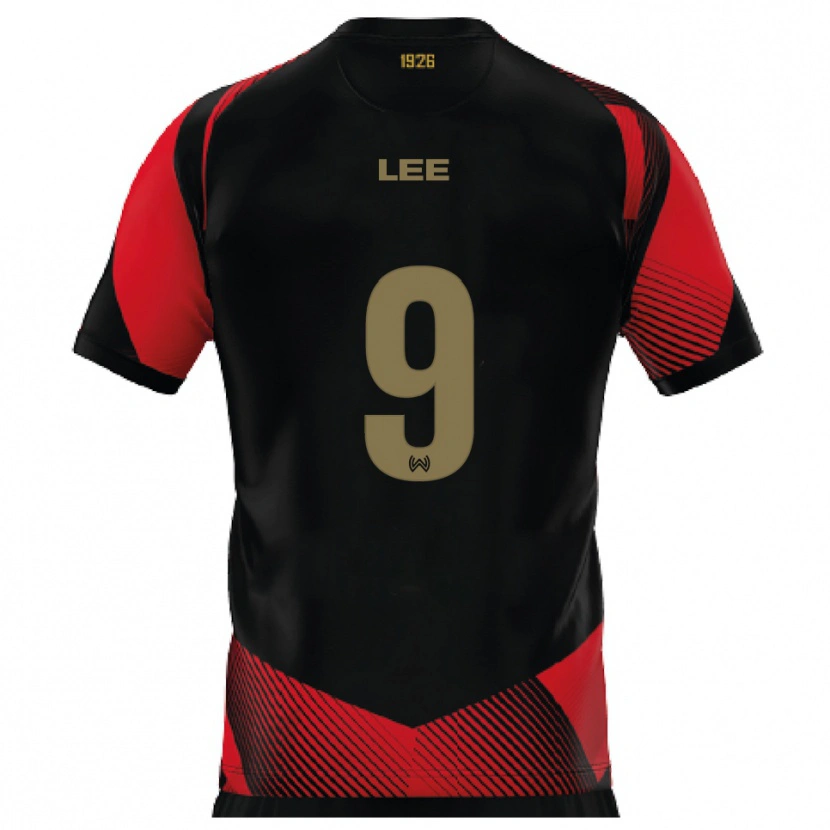 Danxen Dětské Seong-Hyun Lee #9 Černá Červená Domů Hráčské Dresy 2025/26 Dres