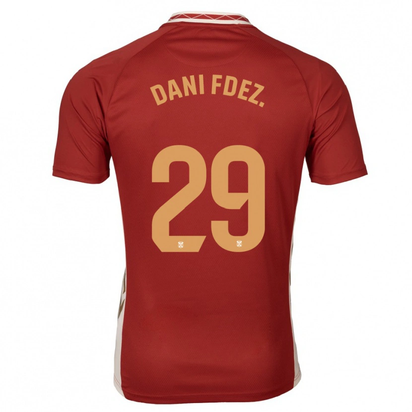 Danxen Dětské Dani Fernández #29 Vínová Zlatá Daleko Hráčské Dresy 2025/26 Dres