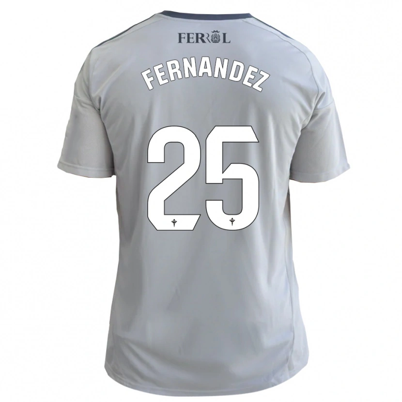 Danxen Dětské César Fernández #25 Šedá Stříbrná Daleko Hráčské Dresy 2025/26 Dres