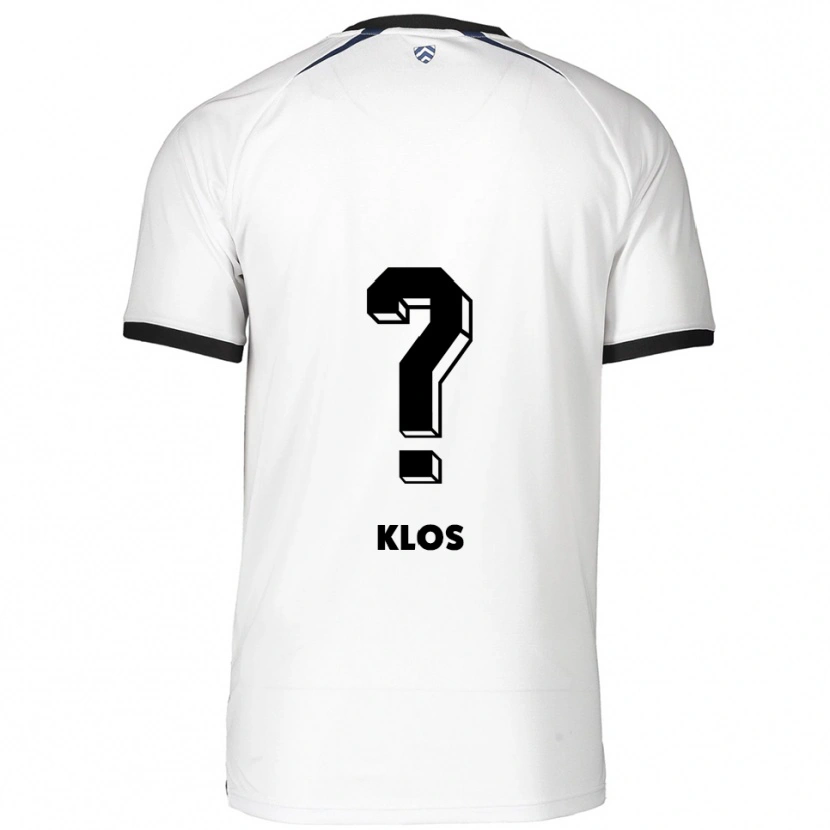 Danxen Dětské Aaron Klos #0 Bílá Černá Daleko Hráčské Dresy 2025/26 Dres