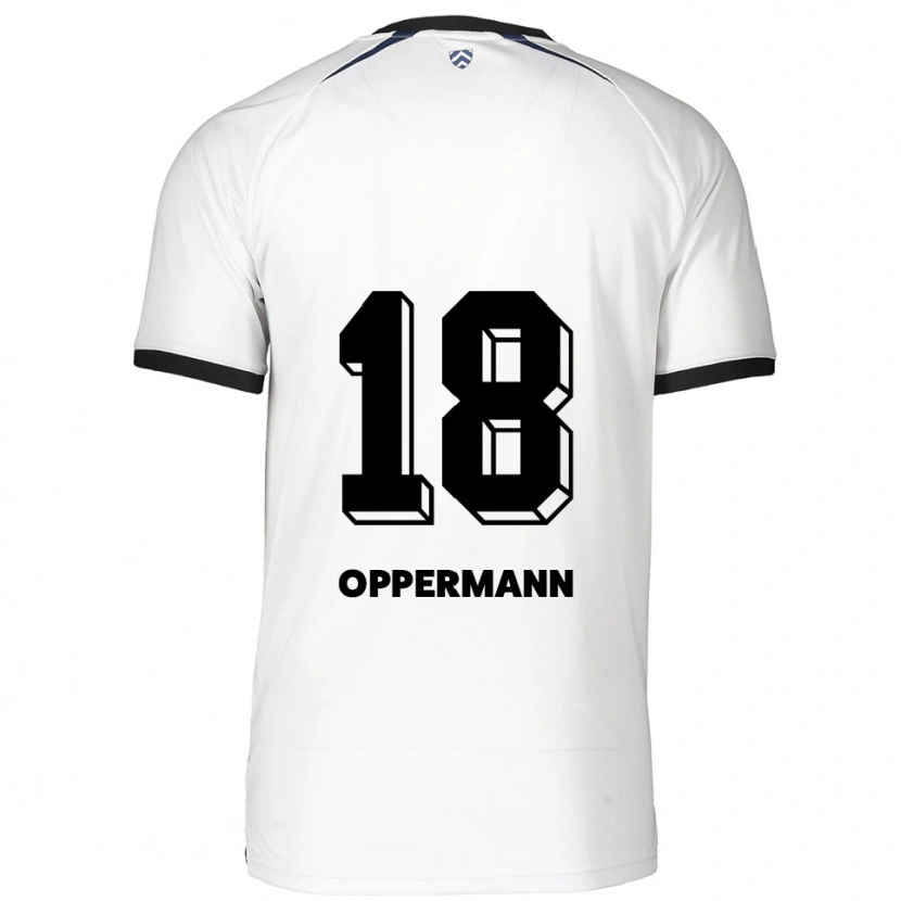 Danxen Dětské Leo Oppermann #18 Bílá Černá Daleko Hráčské Dresy 2025/26 Dres