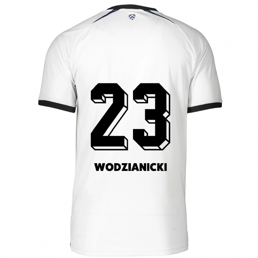 Danxen Dětské Bartosz Wodzianicki #23 Bílá Černá Daleko Hráčské Dresy 2025/26 Dres