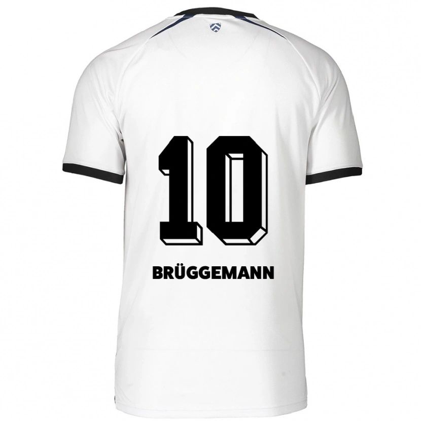 Danxen Dětské Kim Brüggemann #10 Bílá Černá Daleko Hráčské Dresy 2025/26 Dres