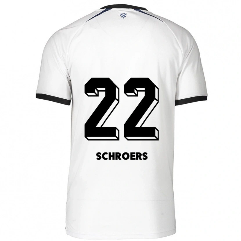 Danxen Dětské Mika Schroers #22 Bílá Černá Daleko Hráčské Dresy 2025/26 Dres