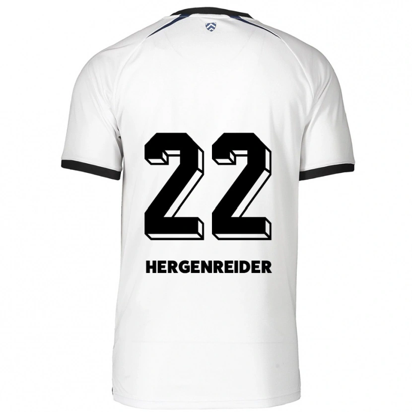 Danxen Dětské Lennart Hergenreider #22 Bílá Černá Daleko Hráčské Dresy 2025/26 Dres