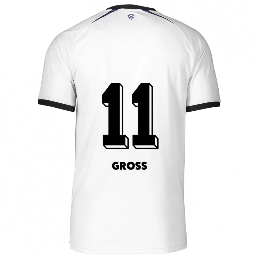 Danxen Dětské Danny Gross #11 Bílá Černá Daleko Hráčské Dresy 2025/26 Dres