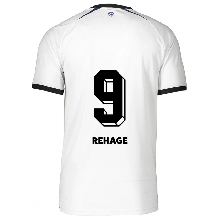 Danxen Dětské Ben Rehage #9 Bílá Černá Daleko Hráčské Dresy 2025/26 Dres