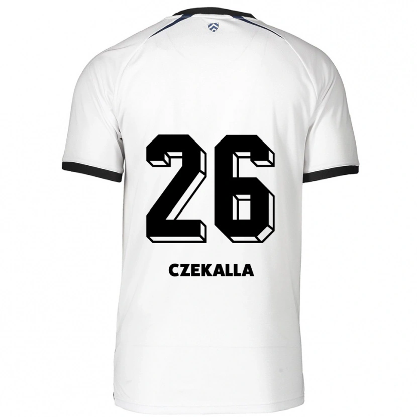Danxen Dětské Anna Czekalla #26 Bílá Černá Daleko Hráčské Dresy 2025/26 Dres