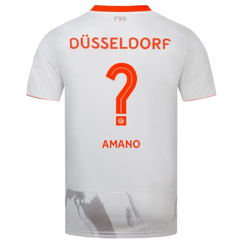 Danxen Dětské Misaki Amano #0 Bílá Oranžová Daleko Hráčské Dresy 2025/26 Dres