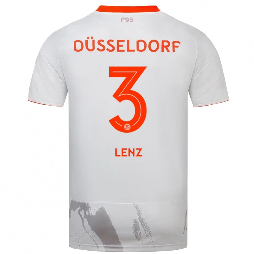 Danxen Dětské Christopher Lenz #3 Bílá Oranžová Daleko Hráčské Dresy 2025/26 Dres