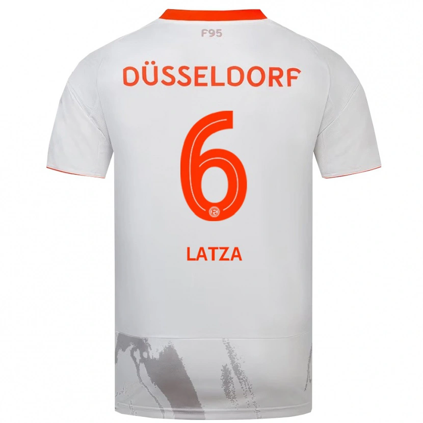 Danxen Dětské Danny Latza #6 Bílá Oranžová Daleko Hráčské Dresy 2025/26 Dres