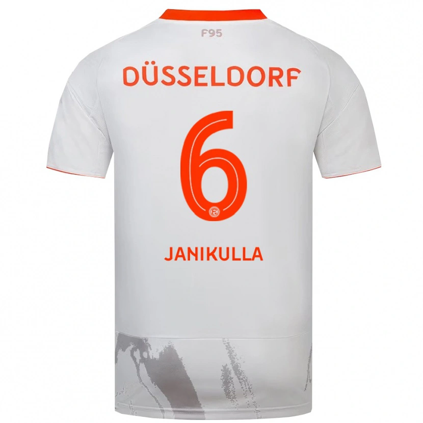 Danxen Dětské Julius Janikulla #6 Bílá Oranžová Daleko Hráčské Dresy 2025/26 Dres