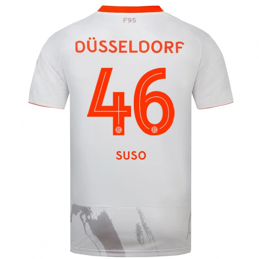 Danxen Dětské Sima Suso #46 Bílá Oranžová Daleko Hráčské Dresy 2025/26 Dres