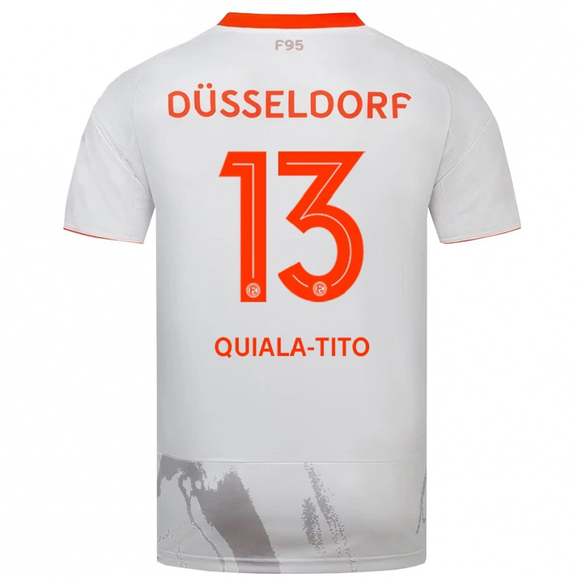 Danxen Dětské Darin Quiala-Tito #13 Bílá Oranžová Daleko Hráčské Dresy 2025/26 Dres