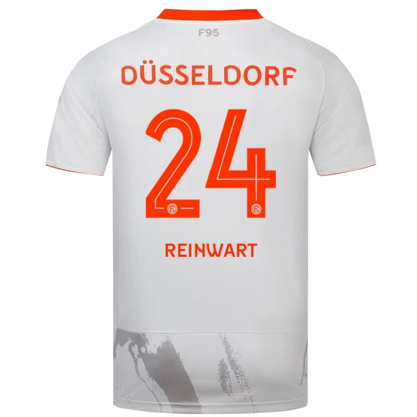 Danxen Dětské Finn Reinwart #24 Bílá Oranžová Daleko Hráčské Dresy 2025/26 Dres