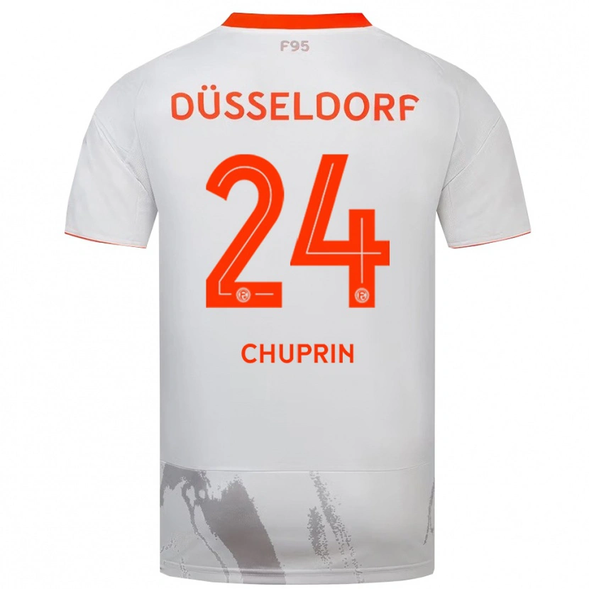 Danxen Dětské Ivan Chuprin #24 Bílá Oranžová Daleko Hráčské Dresy 2025/26 Dres