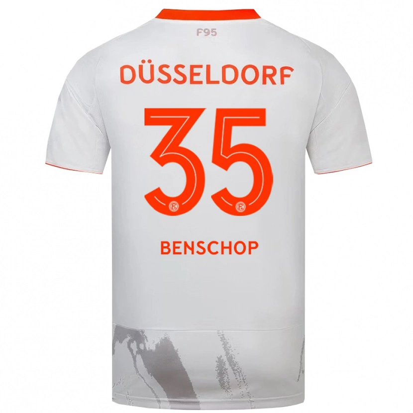 Danxen Dětské Charlison Benschop #35 Bílá Oranžová Daleko Hráčské Dresy 2025/26 Dres
