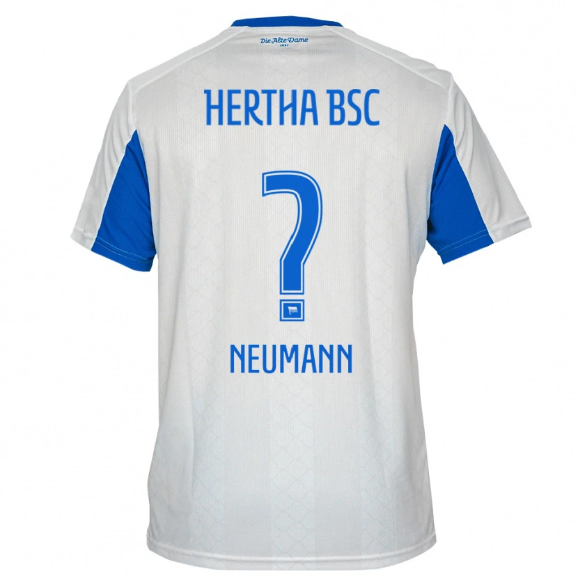 Danxen Dětské Dian Neumann #0 Bílá Modrá Daleko Hráčské Dresy 2025/26 Dres