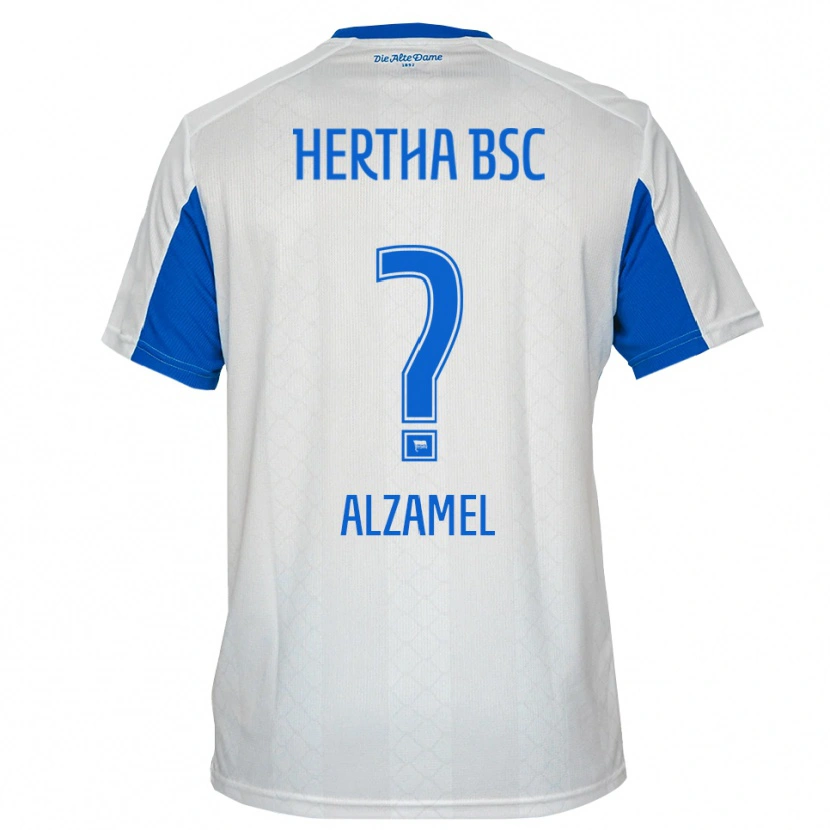 Danxen Dětské Awad Alzamel #0 Bílá Modrá Daleko Hráčské Dresy 2025/26 Dres