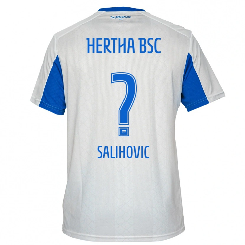 Danxen Dětské Mirza Salihovic #0 Bílá Modrá Daleko Hráčské Dresy 2025/26 Dres