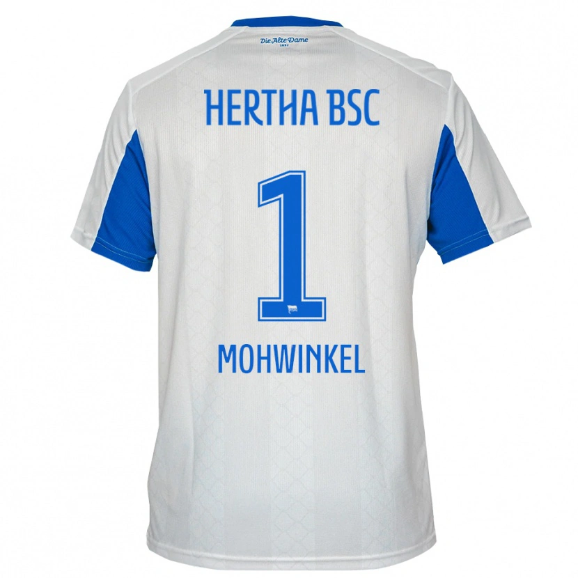 Danxen Dětské Maximilian Mohwinkel #1 Bílá Modrá Daleko Hráčské Dresy 2025/26 Dres