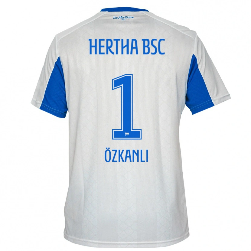 Danxen Dětské Burak Özkanli #1 Bílá Modrá Daleko Hráčské Dresy 2025/26 Dres