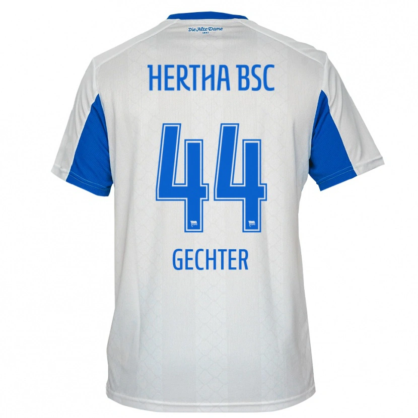 Danxen Dětské Linus Gechter #44 Bílá Modrá Daleko Hráčské Dresy 2025/26 Dres
