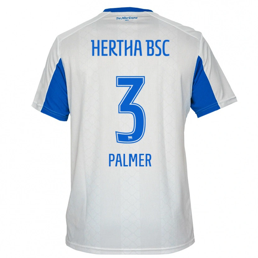 Danxen Dětské Nelly Palmer #3 Bílá Modrá Daleko Hráčské Dresy 2025/26 Dres