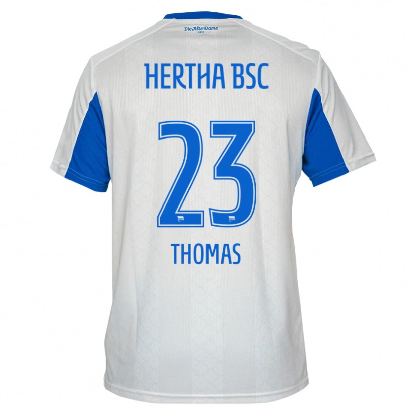 Danxen Dětské Aaliyah Thomas #23 Bílá Modrá Daleko Hráčské Dresy 2025/26 Dres